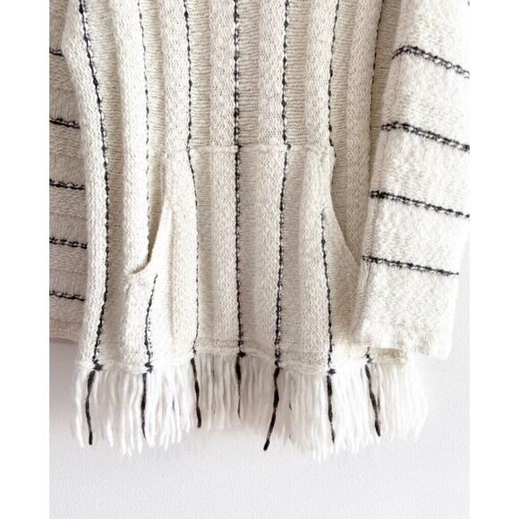 Raquel Allegra Striped Knit Fringe Alpaca Sweater Small - Picture 6 of 8